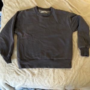 TNA Cozy Fleece Crew Neck - Dark Grey (matching mega sweatpants available)